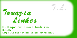 tomazia linkes business card